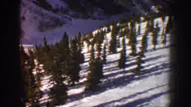 Aspen Colorado USA (1961): View From The Top Of A Forest With Lots Of Snow
