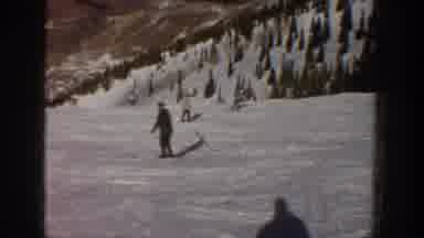 Aspen Colorado USA (1961): The Man Scatting On The Snow