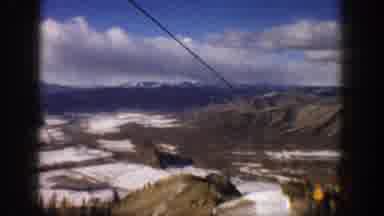 Aspen Colorado USA (1961): Very Large Cable-Backed Cable Car With Incredible