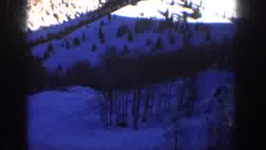 Aspen Colorado USA (1961): Beautiful Snowy Scene On Mountains With Trees And Blue