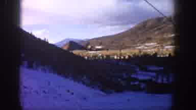 Aspen Colorado USA (1961): View Of Snow Covered Hills On A Sunny Winter Day