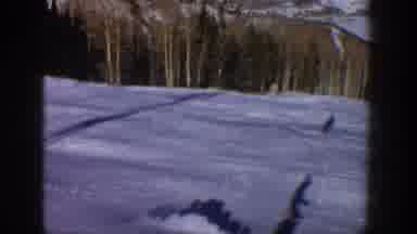 Aspen Colorado USA (1961): Snowy Mountain Forest Drive Through The Scenery In The