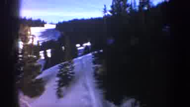 Aspen Colorado USA (1961): Snowy Mountain And Swing During Christmas