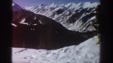 Aspen Colorado USA (1961): Running In Sea White Beauty Cone Shaped Trees Clear