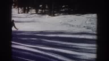 Aspen Colorado USA (1961): The Man Was Skiing The Ice Bar And He Is Doing Very