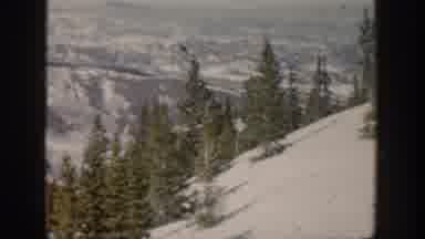 Aspen Colorado USA (1961): Snowy Mountain Side From Different Angles Beyond