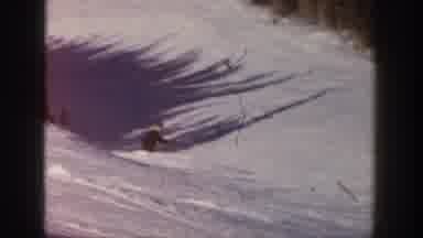 Aspen Colorado USA (1961): Skiers Going Down Slope