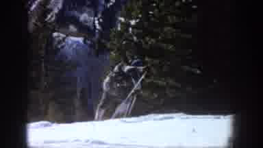 Aspen Colorado USA (1961): One Person Practice Skating In The Island And She Is