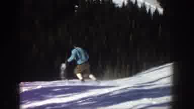 Aspen Colorado USA (1961): Man In Shorts, Suspenders, And High Socks Flies Down