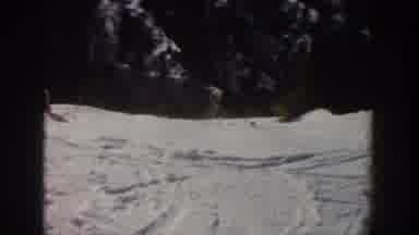Aspen Colorado USA (1961): Someone Skiing Down A Ski Slope And Then Someone