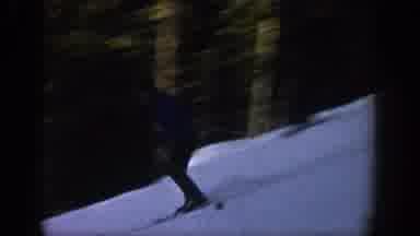 Aspen Colorado USA (1961): Skiing Down Mountain Side