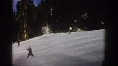Aspen Colorado USA (1961): One Person Is Doing Scatting In The Iceland To Go Fast
