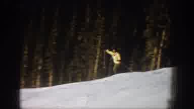 Aspen Colorado USA (1961): The Snow Scatters Practice In The Spot