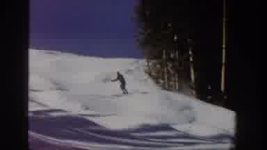 Aspen Colorado USA (1961): The Brave Skier, Descended The Mountain Completely