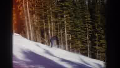 Aspen Colorado USA (1961): The Man Scatting In The Snow