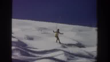 Aspen Colorado USA (1961): A Skier Making His Way Down A Mountain