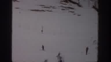 Aspen Colorado USA (1961): Skiers Zig And Zag As They Move Down A Snow-Covered