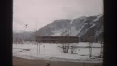 Aspen Colorado USA (1961): One Person Taking A Video In The Snow And The Person Is