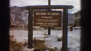 Aspen Colorado USA (1961): Welcome To Aspen Lots Of Snowy Roads