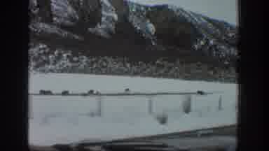 Aspen Colorado USA (1961): Two Areas Depicting Snowy Vistas While Driving In A Car