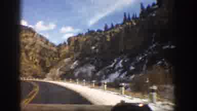 Aspen Colorado USA (1961): Traveling Through Some Mountains With Snow On The