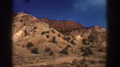 Aspen Colorado USA (1961): Passing View Of Tree Dotted Hills On A Sunny Day