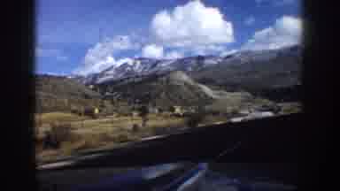 Aspen Colorado USA (1961): Beautiful Snow Hills Traveling Road In Car In Winter