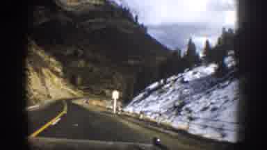 Aspen Colorado USA (1961): A Car Traveler Is Going To Hills Station At The