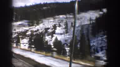 Aspen Colorado USA (1961): Sighting Beautiful Snowy Mountain On Typical Spring Day