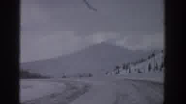 Aspen Colorado USA (1961): Mountain Gravel Grainy Road Sky Old Moving Black And