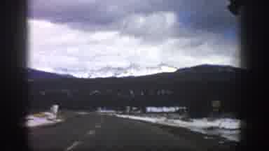 Aspen Colorado USA (1961): Person Driving Through In A Highway Looking At