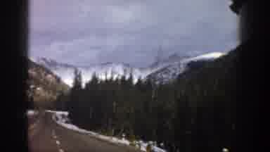 Aspen Colorado USA (1961): Vehicle Traveling Follows Road With A Spectacular