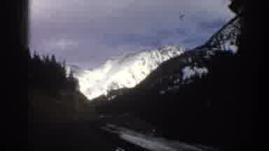 Aspen Colorado USA (1961): View Of Snow Covered Mountain Slope And Trees On Winter