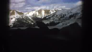 Aspen Colorado USA (1961): Passing View Of Snow Covered Hills On A Sunny Winter