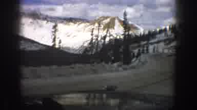 Aspen Colorado USA (1961): Car Ride Through Mountains On Typical Winter Day On
