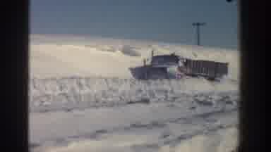 Aspen Colorado USA (1961): Lorry Covered In Snow Stuck Heavy Powdered Snow