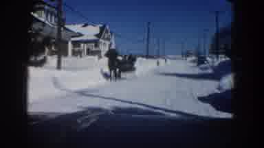 Aspen Colorado USA (1961): A Man Was Traveling In The Car During Winter Season