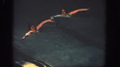 Atlanta Georgia USA (1951): The Girls Are Swimming In The Pool For Taking Practice
