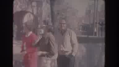 New Mexico USA (1951): Two Women Walking Outside Near A Building In The 1960'S