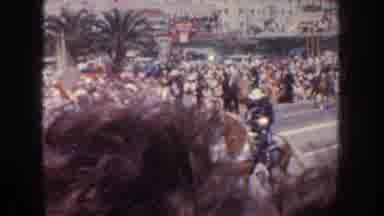 California USA (1952): Big Parade Draws In Fans Who Want To See Cowboys On Horses