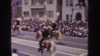 California USA (1952): The Horse Riding Sports Are Going In The Very Big Stadium