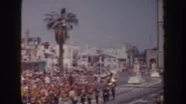 California USA (1952): Marching Band Parade Event
