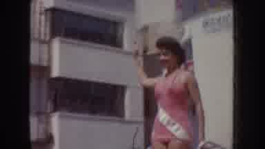 California USA (1952): An Event Where Beautiful Woman Are Waving At Crowds
