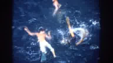 California USA (1952): Boys Outside Swimming