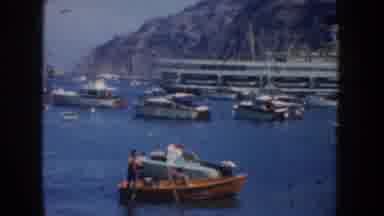 California USA (1952): Crowded Sea Of ââBoats Of All Sizes And Models In A Calm