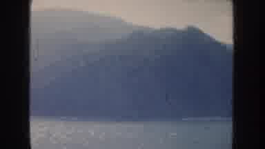 California USA (1952): Water Of Sky Meets The Mountains and Ocean