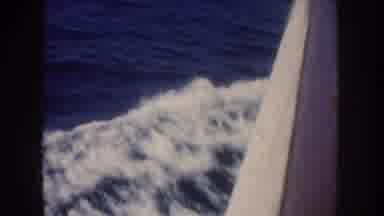 California USA (1952): A Boat Splashing Through The Open Ocean And Making Waves