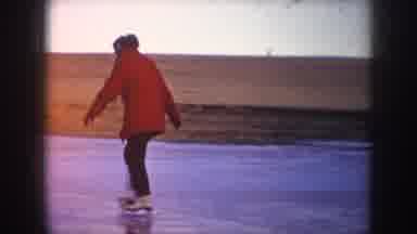 North Dakota USA (1953): The Person Was Scatting On The Road