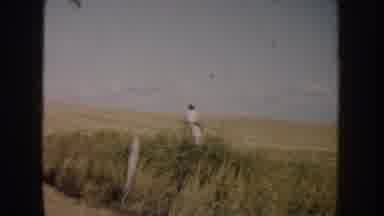 South Dakota USA (1953): Ride With Good Horse In Cell In The Farm Pasture On A