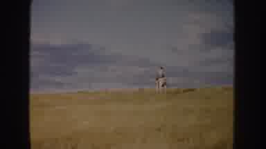 South Dakota USA (1953): Riding Through The Field With Cody Before We Head Inside
